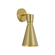 Load image into Gallery viewer, Farmhouze Light-Vintage Brass 1-Light Perforated Cone Arm Wall Sconce-Wall Sconce-2 Packs-
