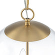 Load image into Gallery viewer, Farmhouze Light-Vintage Brass 3-Light Candle Style Clear Glass Globe Pendant-Pendant-Brass-
