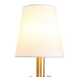 Load image into Gallery viewer, Farmhouze Light-Vintage Brass Candle Style 1-Light White Fabric Wall Sconce-Wall Sconce-1 Pack-
