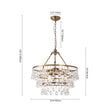 Load image into Gallery viewer, Farmhouze Light-Vintage Brass Luxury 3-Tier Round Crystal Accented Chandelier-Chandelier-23.6 in-
