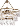 Load image into Gallery viewer, Farmhouze Light-Vintage Brass Luxury 3-Tier Round Crystal Accented Chandelier-Chandelier-23.6 in-
