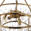 Load image into Gallery viewer, Farmhouze Light-Vintage Brass Luxury 3-Tier Round Crystal Accented Chandelier-Chandelier-23.6 in-
