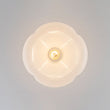 Load image into Gallery viewer, Farmhouze Light-Vintage Chic Opal Glass Petal Edge Semi Flush Ceiling Light-Ceiling Light-Brass-
