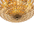 Load image into Gallery viewer, Farmhouze Light-Vintage Distressed Bronze Round Crystal Cage Flush Mount Light-Ceiling Light-Bronze-
