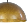 Load image into Gallery viewer, Farmhouze Light - Vintage Distressed Brown Oversized Metal Dome Pendant - Chandelier - 23in/Aged Gold - 
