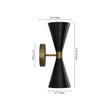 Load image into Gallery viewer, Farmhouze Light-Vintage Dual Cone Up and Down Vanity Wall Light-Wall Sconce-2 Packs-
