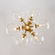 Load image into Gallery viewer, Farmhouze Light-Vintage Glam 10-Light Amber Glass Globe Bubble Chandelier-Chandelier-Clear Glass-
