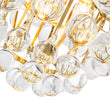 Load image into Gallery viewer, Farmhouze Light-Vintage Glam 3-Light Round Tiered Cluster Crystal Chandelier-Chandelier-Brass-
