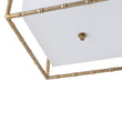 Load image into Gallery viewer, Farmhouze Light-Vintage Gold Bamboo Frame Fabric Square Semi-Flush Ceiling Light-Ceiling Light-16 in-
