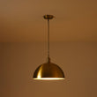 Load image into Gallery viewer, Farmhouze Light - Vintage Gold Oversized Metal Dome Kitchen Pendant Light - Pendant - 15 in - 
