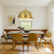 Load image into Gallery viewer, Farmhouze Light - Vintage Gold Oversized Metal Dome Kitchen Pendant Light - Pendant - 23 in - 
