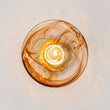 Load image into Gallery viewer, Farmhouze Light-Vintage Hand-Blown Molten Amber Glass Shade Ceiling Light-Ceiling Light-Saucer - 2 Packs-
