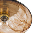 Load image into Gallery viewer, Farmhouze Light-Vintage Hand-Blown Molten Amber Glass Shade Ceiling Light-Ceiling Light-Saucer - 2 Packs-
