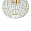 Load image into Gallery viewer, Farmhouze Light-Vintage Luxe 1-Light Faceted Crystal Sphere Cage Semi Flush-Ceiling Light-Radial Sphere-

