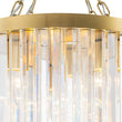 Load image into Gallery viewer, Farmhouze Light-Vintage Luxe 2-Tier Brass Dazzling Crystal Round Ceiling Light-Ceiling Light-15.7 in-
