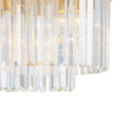 Load image into Gallery viewer, Farmhouze Light-Vintage Luxe 2-Tier Brass Dazzling Crystal Round Ceiling Light-Ceiling Light-15.7 in-
