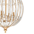 Load image into Gallery viewer, Farmhouze Light-Vintage Luxe Antique Bronze Crystal Globe Lantern Chandelier-Chandelier-22 in-
