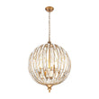 Load image into Gallery viewer, Farmhouze Light-Vintage Luxe Antique Bronze Crystal Globe Lantern Chandelier-Chandelier-22 in-
