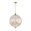 Load image into Gallery viewer, Farmhouze Light-Vintage Luxe Antique Bronze Crystal Globe Lantern Chandelier-Chandelier-22 in-
