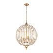 Load image into Gallery viewer, Farmhouze Light-Vintage Luxe Antique Bronze Crystal Globe Lantern Chandelier-Chandelier-22 in-
