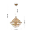 Load image into Gallery viewer, Farmhouze Light-Vintage Luxe Bronze Dazzling Crystal Orb Cage Chandelier-Chandelier-17.3 in-
