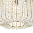 Load image into Gallery viewer, Farmhouze Light-Vintage Luxe Faceted Crystal Tall Cylindrical Cage Ceiling Light-Ceiling Light-Brass-
