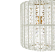 Load image into Gallery viewer, Farmhouze Light-Vintage Luxe Faceted Crystal Tall Cylindrical Cage Ceiling Light-Ceiling Light-Brass-

