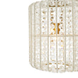 Load image into Gallery viewer, Farmhouze Light-Vintage Luxe Faceted Crystal Tall Cylindrical Cage Ceiling Light-Ceiling Light-Brass-
