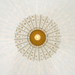 Load image into Gallery viewer, Farmhouze Light-Vintage Luxe Faceted Crystal Tall Cylindrical Cage Ceiling Light-Ceiling Light-Brass-
