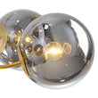 Load image into Gallery viewer, Farmhouze Light - Vintage Luxury Smoked Glass Globe Bubble Sputnik Chandelier - Chandelier - Brass - 

