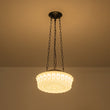 Load image into Gallery viewer, Farmhouze Light - Vintage Rococo Round Embossed Milky Glass Dimmable LED Pendant - Pendant - White Glass - 
