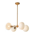 Load image into Gallery viewer, Farmhouze Light-Vintage Scandinavian 4-Light Milky Glass Shade Sputnik Chandelier-Chandelier-26.8 in-
