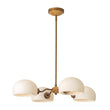 Load image into Gallery viewer, Farmhouze Light-Vintage Scandinavian 4-Light Milky Glass Shade Sputnik Chandelier-Chandelier-26.8 in-
