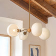 Load image into Gallery viewer, Farmhouze Light-Vintage Scandinavian 4-Light Milky Glass Shade Sputnik Chandelier-Chandelier-26.8 in-
