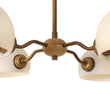 Load image into Gallery viewer, Farmhouze Light-Vintage Scandinavian 4-Light Milky Glass Shade Sputnik Chandelier-Chandelier-26.8 in-
