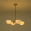 Load image into Gallery viewer, Farmhouze Light-Vintage Scandinavian 4-Light Milky Glass Shade Sputnik Chandelier-Chandelier-26.8 in-
