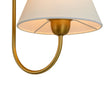 Load image into Gallery viewer, Farmhouze Light-Vintage White Fabric Shade 2-Light Vanity Wall Sconce-Wall Sconce-Brass-
