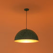 Load image into Gallery viewer, Farmhouze Light - Vitange Luxe Turquoise Patina Iron Oversized Dome Pendant - Chandelier - 23.6 in - 
