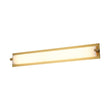 Load image into Gallery viewer, Farmhouze Light - White Glass Dimmable LED Brass Long Linear Vanity Wall Light - Wall Sconce - 26 in - 
