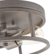 Load image into Gallery viewer, Farmhouze Light - Whitewashed Brown Wood Grain Drum Flush Mount Light - Ceiling Light - 11.8 in - 

