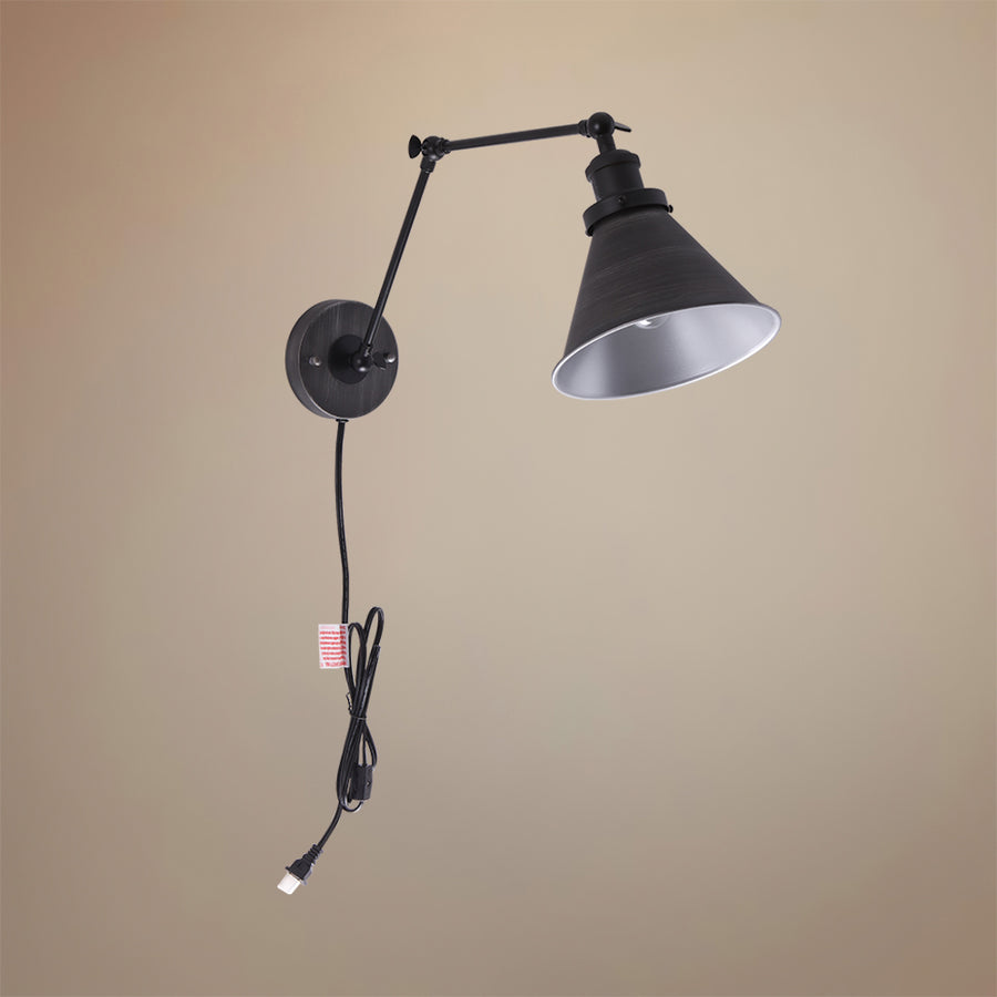 Farmhouse 1-Light Swing Arm Wall Sconce