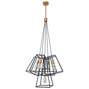 Farmhouse Industrial Frame Cluster Ceiling Pendant