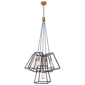 Farmhouse Industrial Frame Cluster Ceiling Pendant