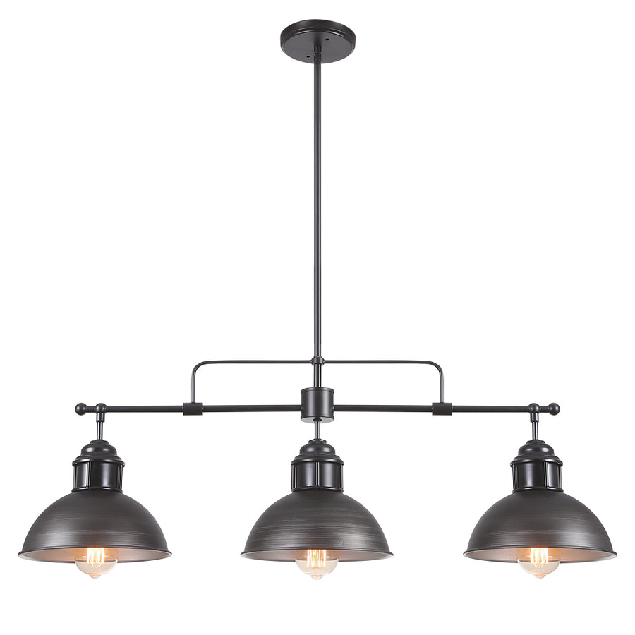 Industrial Kitchen Linear Pot Lid Pendant Light