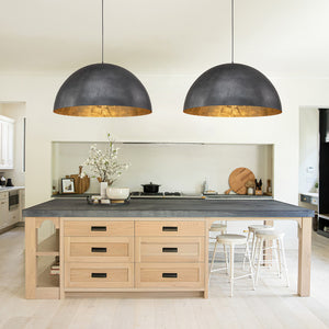 Modern Farmhouse Oversized Dome Pendant