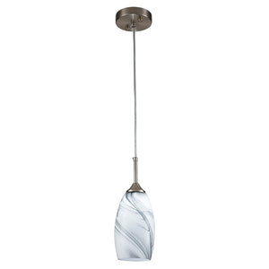 Farmhouze Light-1-Light Mini Glass-bonded Mica Pendant Light-Pendant-1-Light-Gray