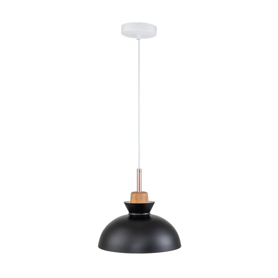 Farmhouze Light-1-Light Nordic Kitchen Metal Dome Pendant Light-Pendant-Black-1-Light