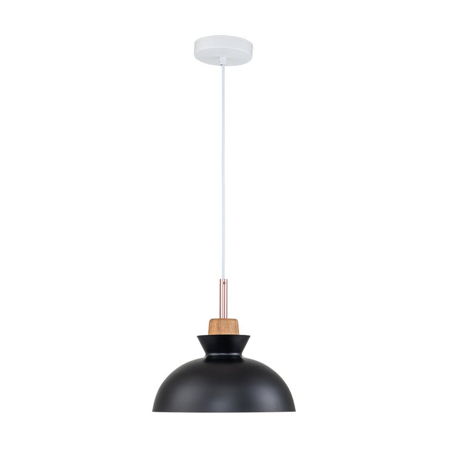 Farmhouze Light-1-Light Nordic Kitchen Metal Dome Pendant Light-Pendant-Black-1-Light