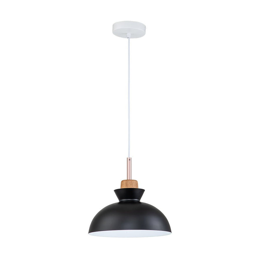 Farmhouze Light-1-Light Nordic Kitchen Metal Dome Pendant Light-Pendant-Black-1-Light