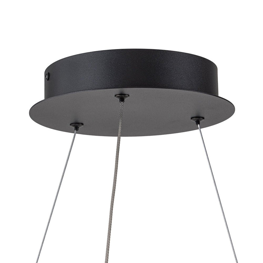 Farmhouze Light-3-Light Circle Dimmable LED Island Pendant Light-Chandelier-Black (Pre-Order)-